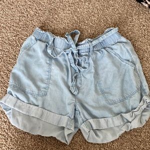 Aerie light blue soft shorts